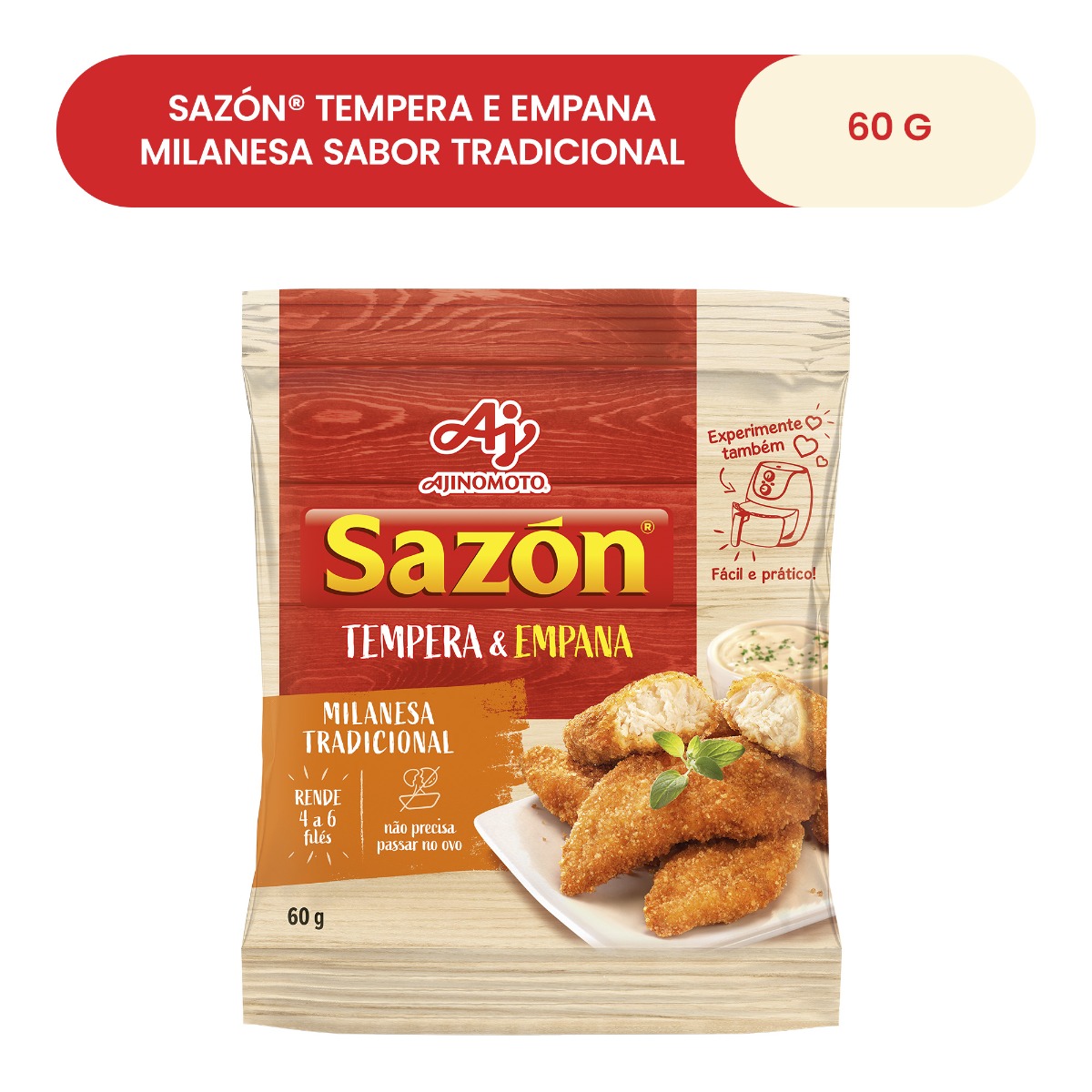 SAZÓN® TEMPERA E EMPANA MILANESA SABOR TRADICIONAL 60G