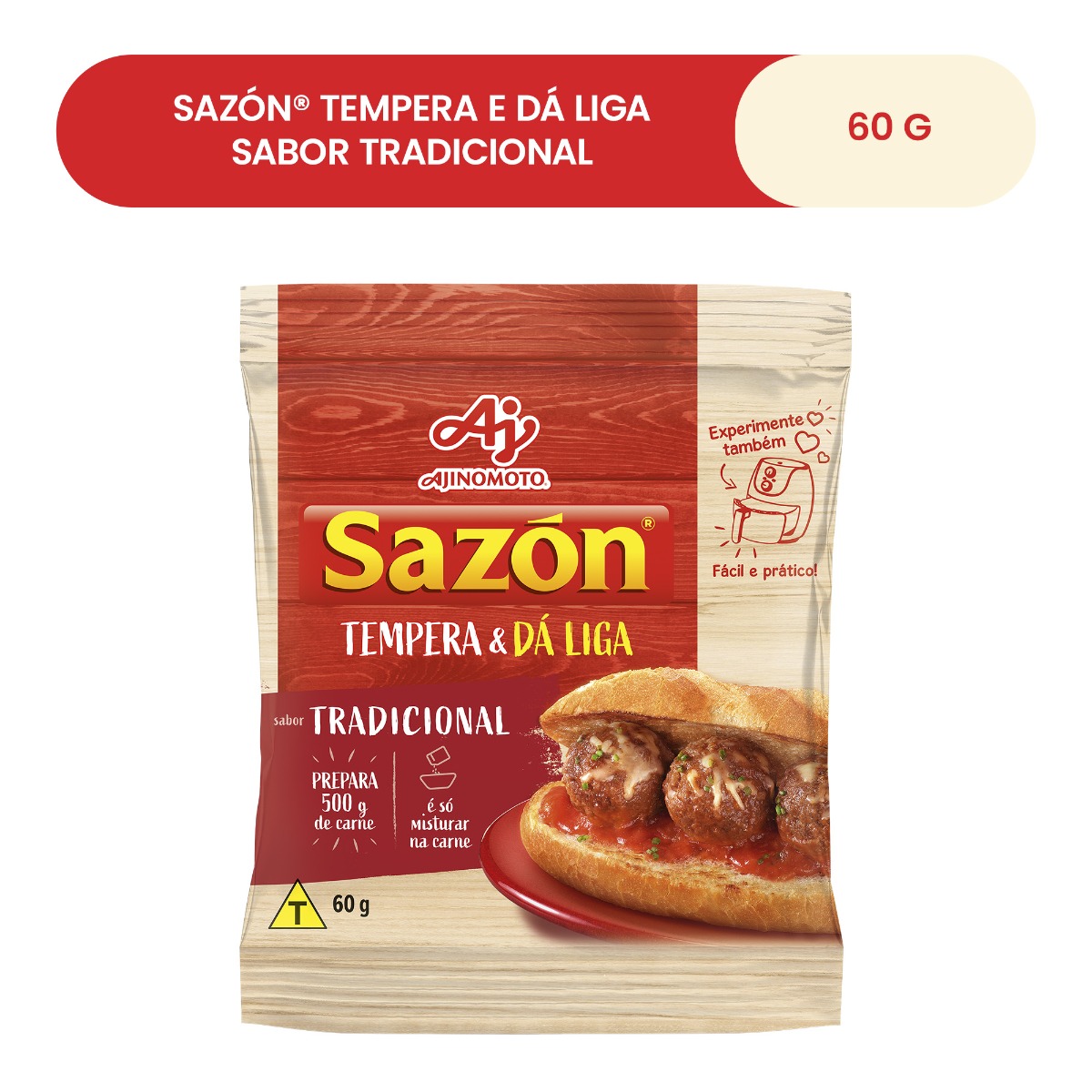 SAZÓN® TEMPERA E DÁ LIGA SABOR TRADICIONAL 60G