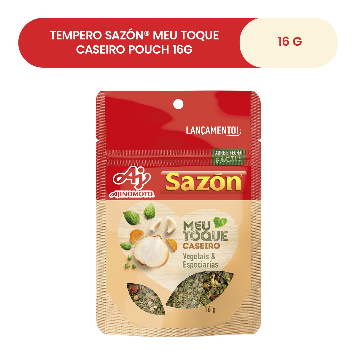TEMPERO SAZÓN® MEU TOQUE CASEIRO 16G