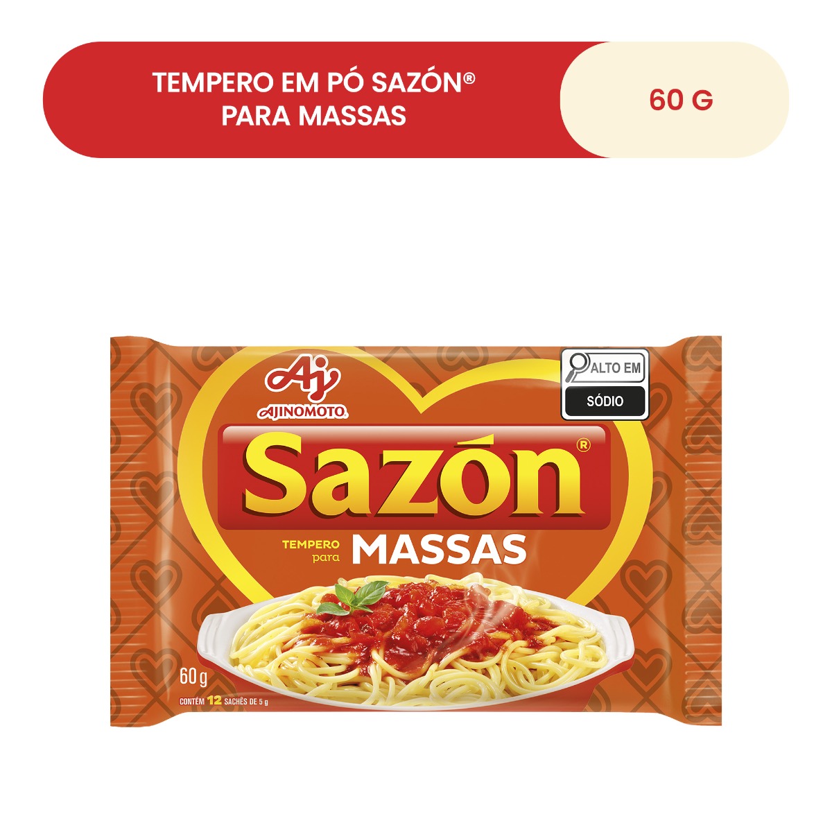 TEMPERO EM PÓ SAZÓN® PARA MASSAS 60G