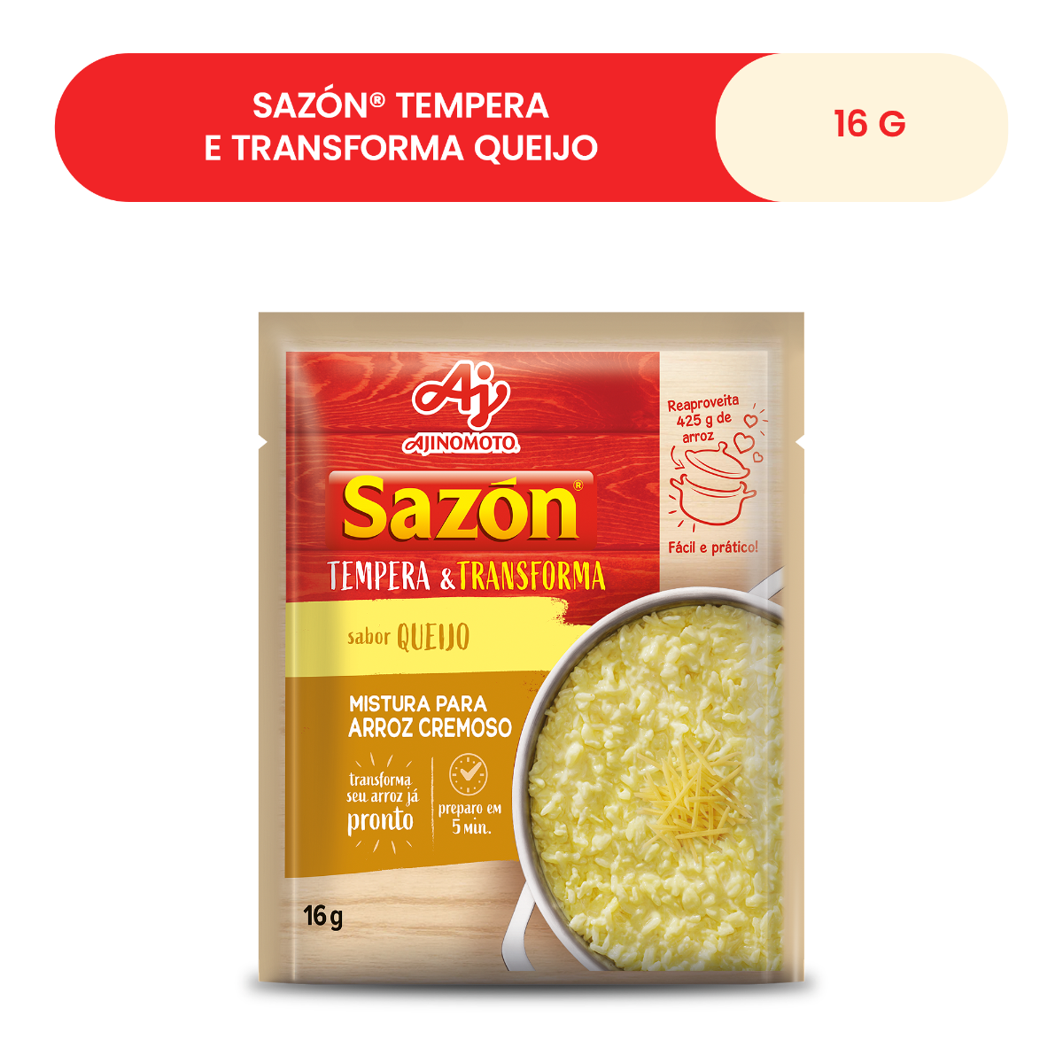 SAZÓN® TEMPERA E TRANSFORMA QUEIJO 16g