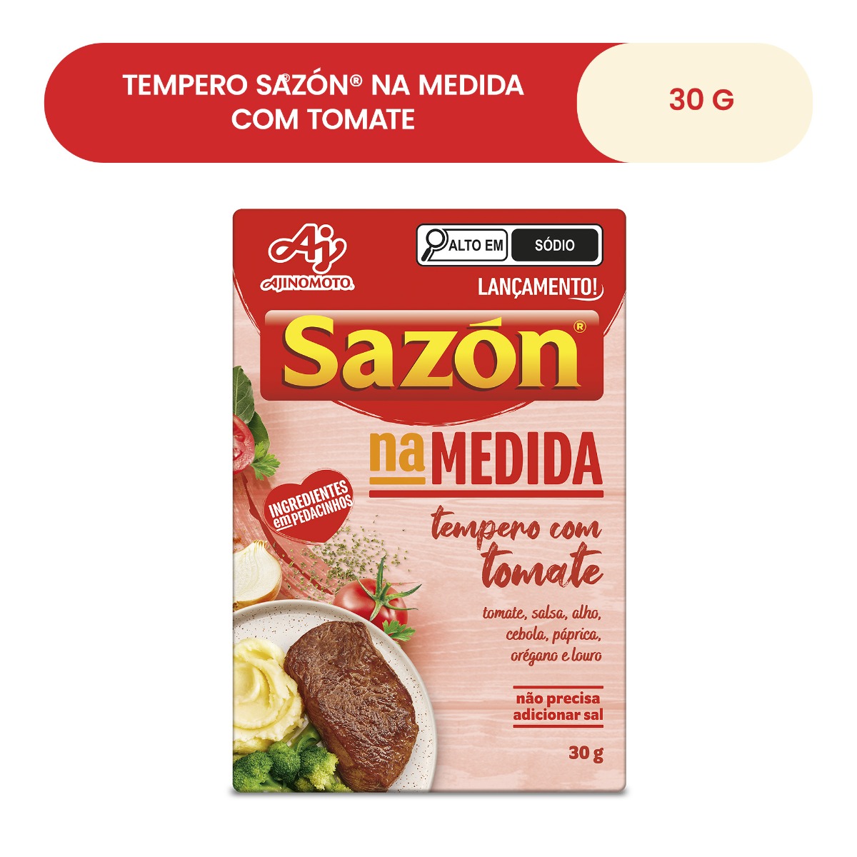 TEMPERO SAZÓN® NA MEDIDA COM TOMATE 30g