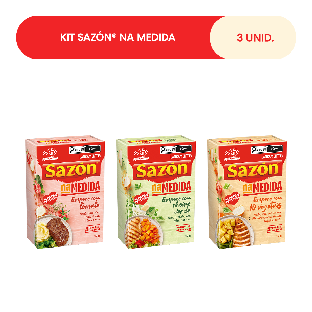 KIT SAZÓN® NA MEDIDA – 3 UNIDADES