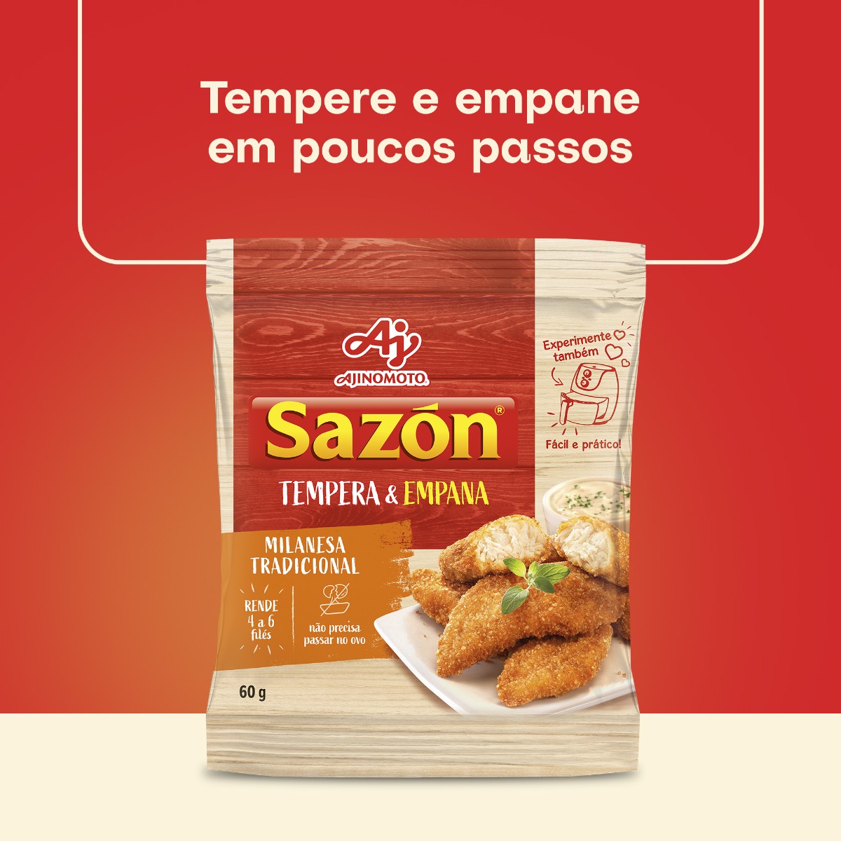 SAZÓN® TEMPERA E EMPANA MILANESA SABOR TRADICIONAL 60G