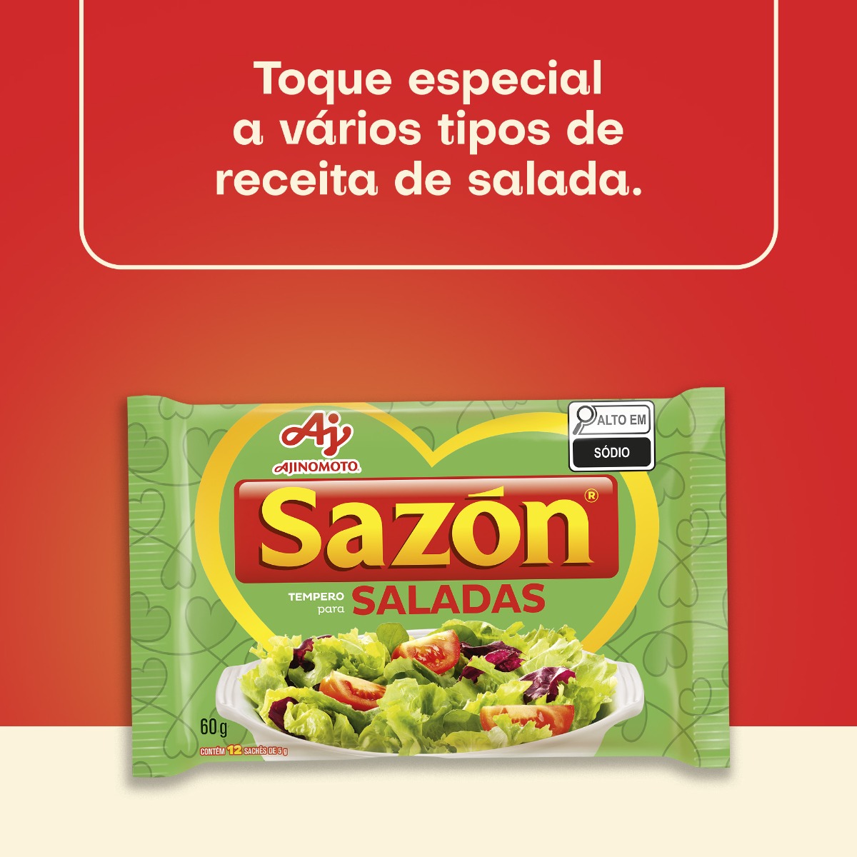 TEMPERO EM PÓ SAZÓN® PARA SALADA 60G