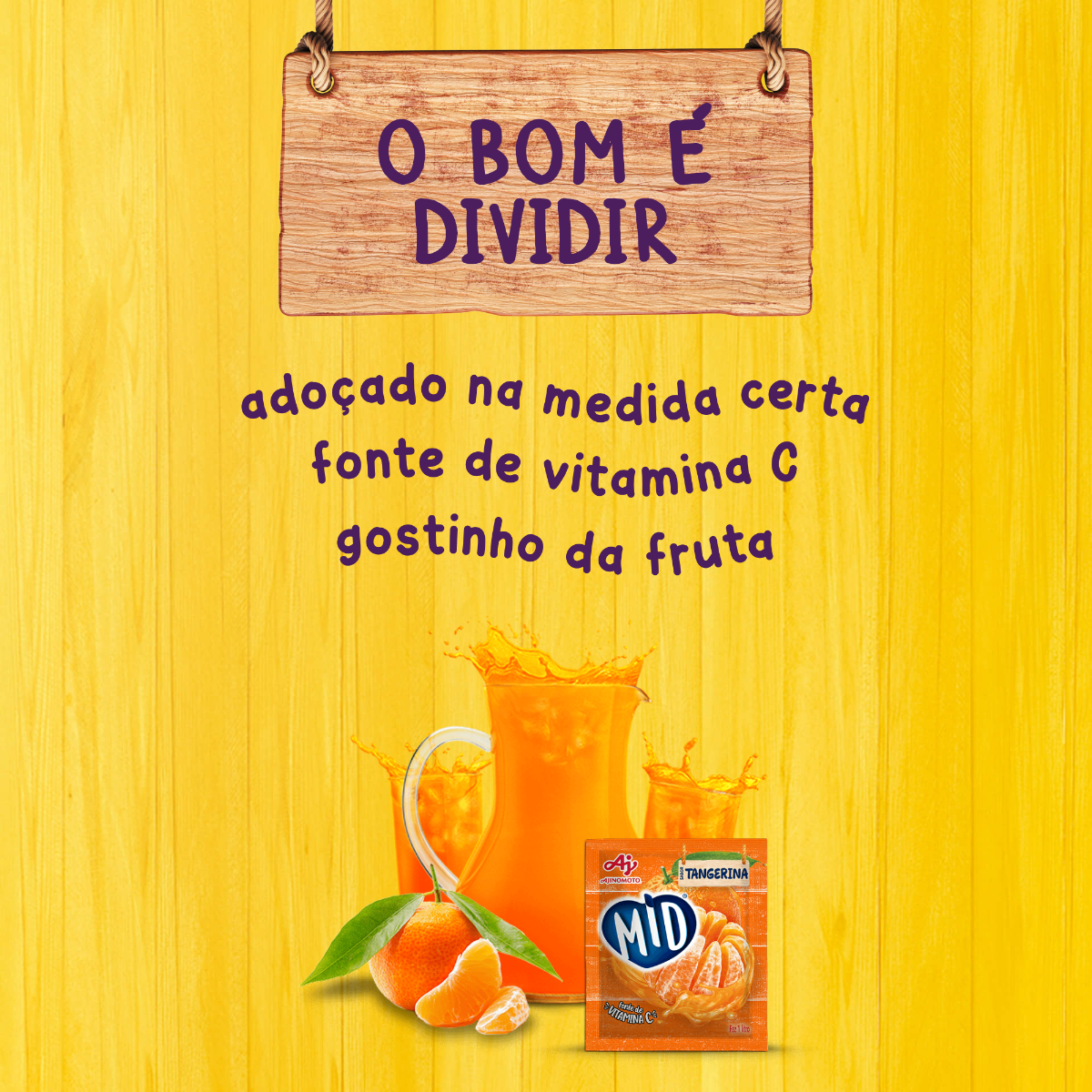 REFRESCO EM PÓ MID® SABOR TANGERINA 20G