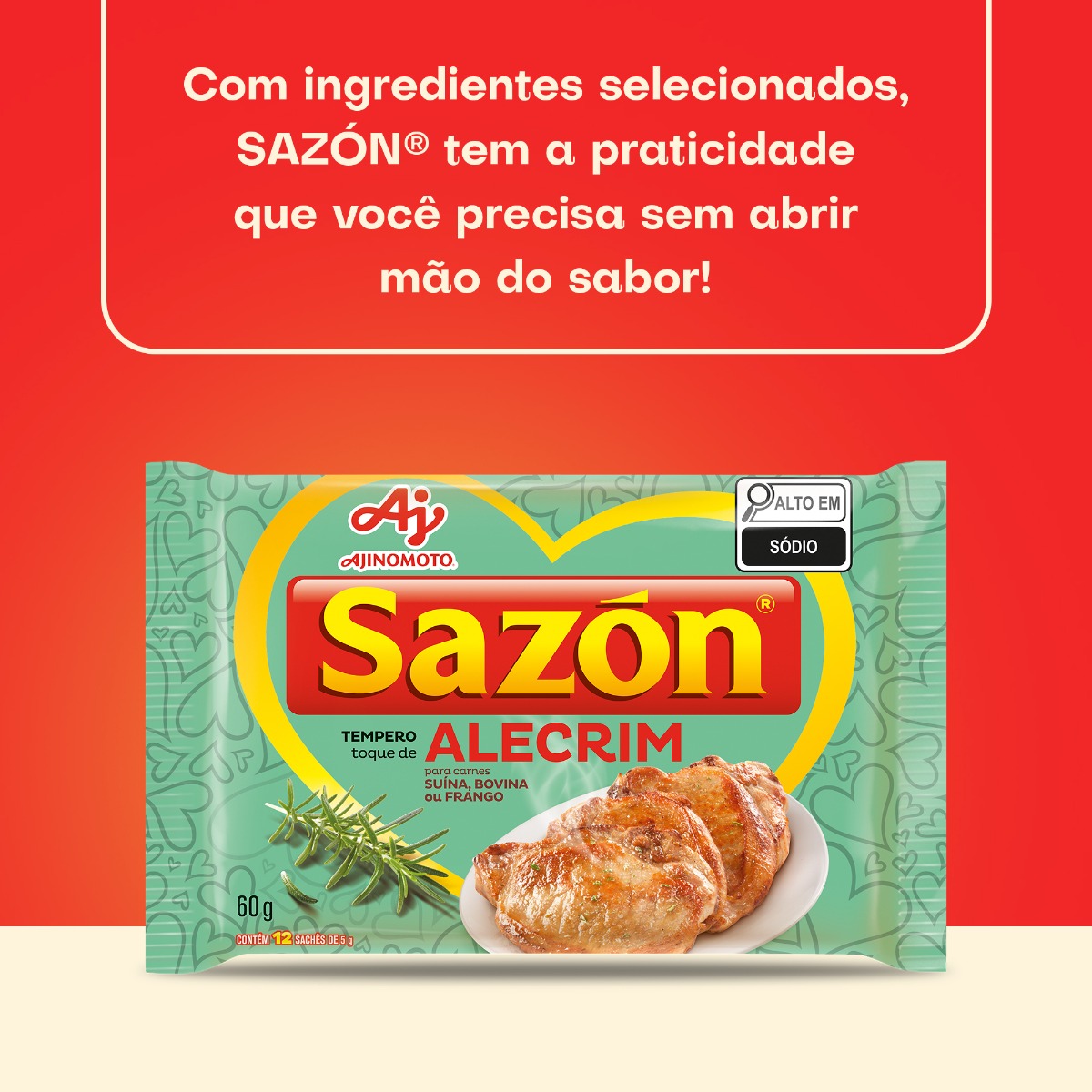 TEMPERO EM PÓ SAZÓN® TOQUE ALECRIM 60G