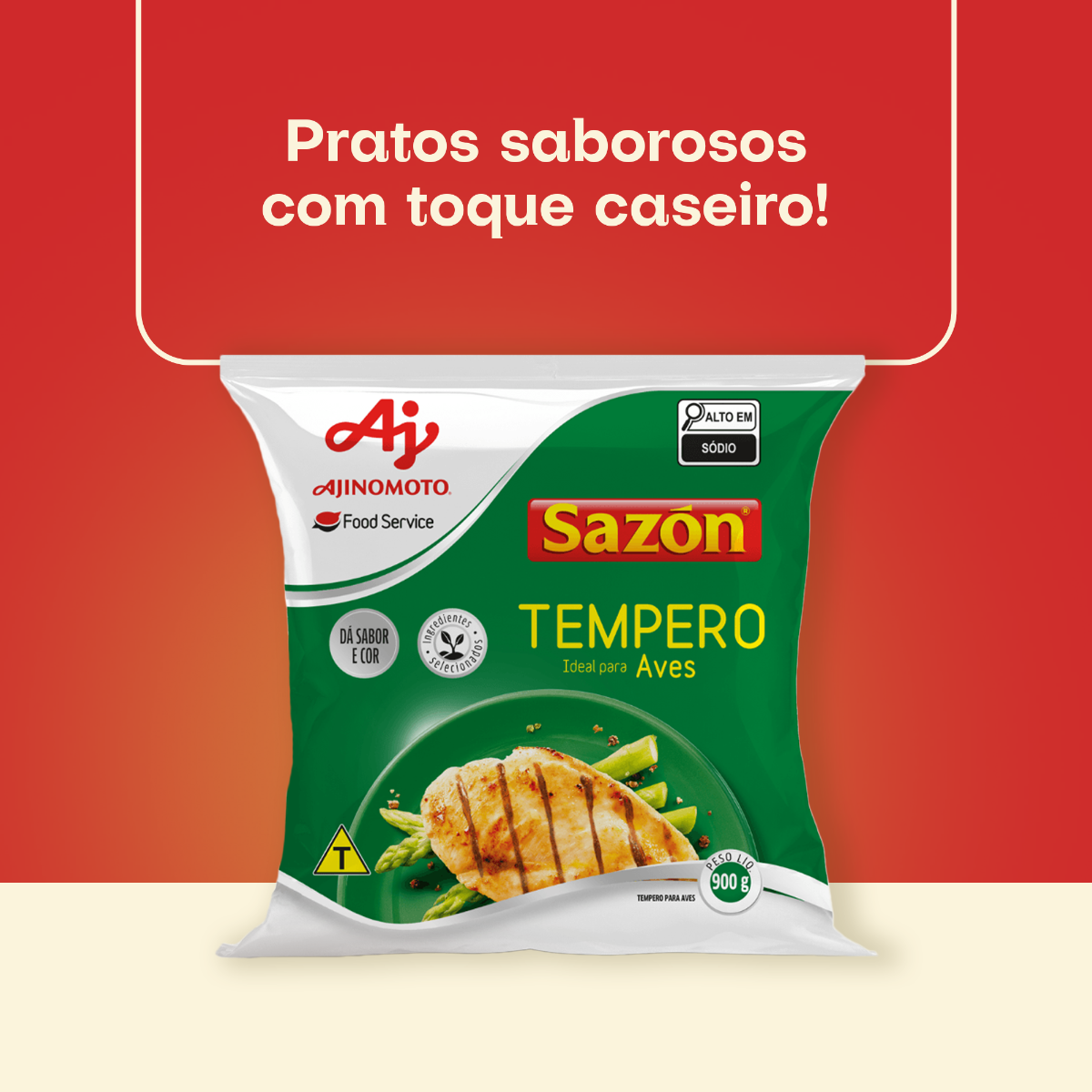 TEMPERO SAZÓN® PROFISSIONAL PARA FRANGO 900G
