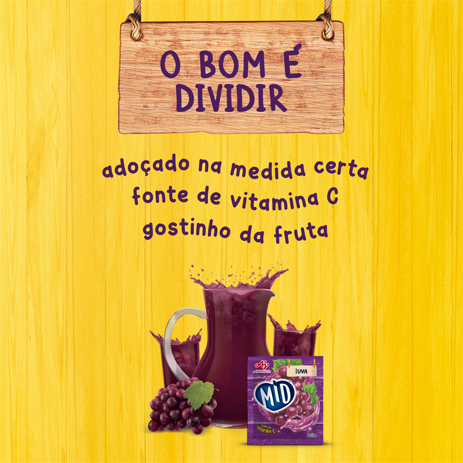 REFRESCO EM PÓ MID® SABOR UVA 20G