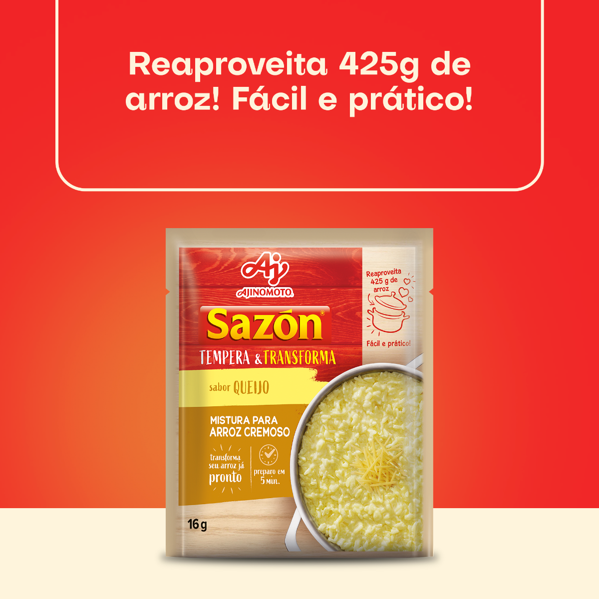 SAZÓN® TEMPERA E TRANSFORMA QUEIJO 16g