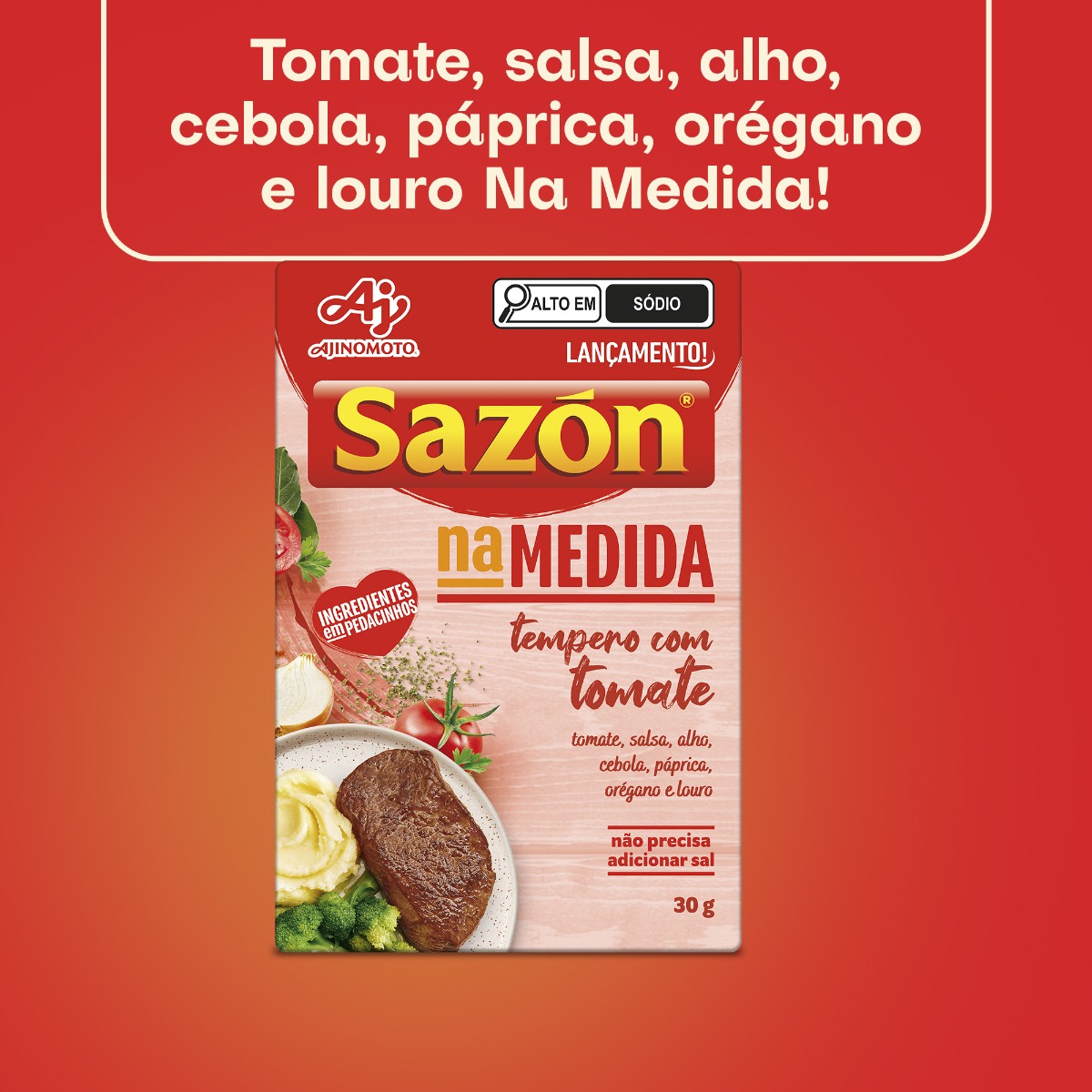 TEMPERO SAZÓN® NA MEDIDA COM TOMATE 30g