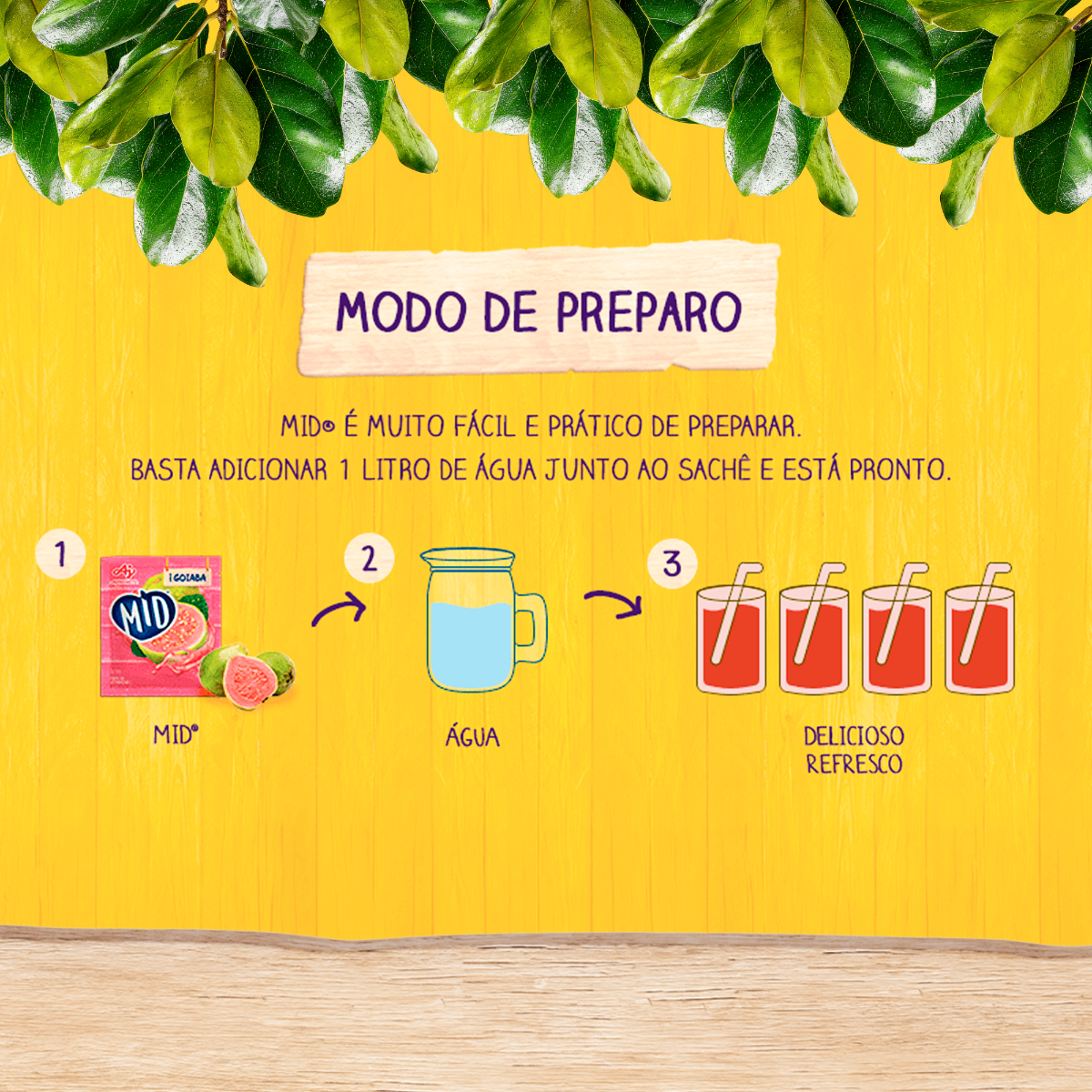 REFRESCO EM PÓ MID® SABOR LARANJA DOCE 20G