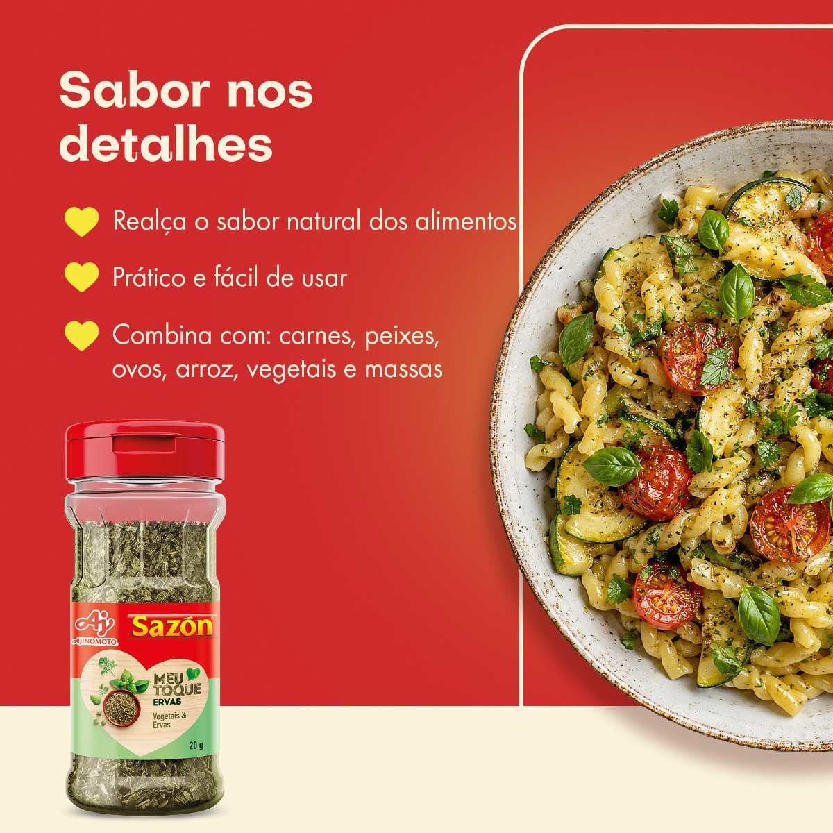 TEMPERO SAZÓN® MEU TOQUE ERVAS 20G