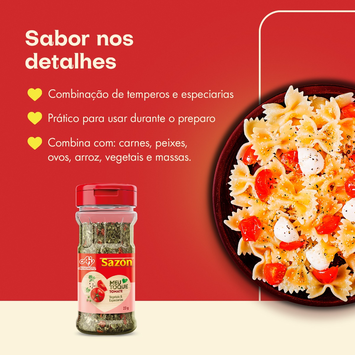 TEMPERO SAZÓN® MEU TOQUE TOMATE 23G