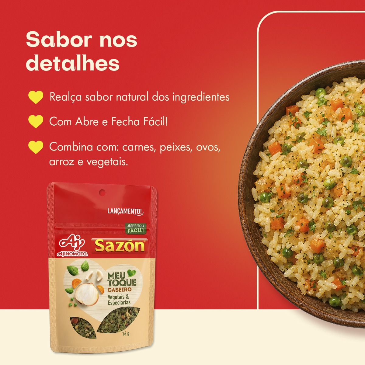 TEMPERO SAZÓN® MEU TOQUE CASEIRO 16G
