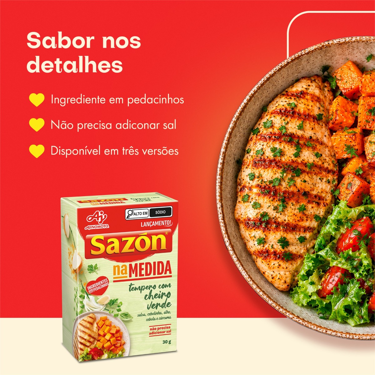 TEMPERO SAZÓN® NA MEDIDA COM CHEIRO VERDE 30G