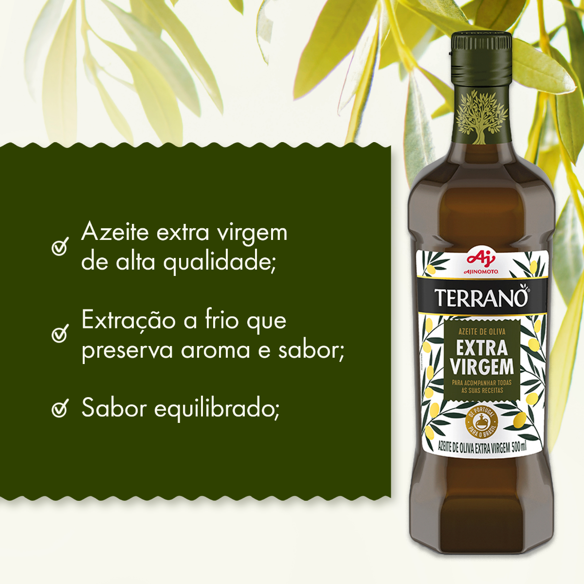 AZEITE DE OLIVA EXTRA VIRGEM TERRANO® 500ml