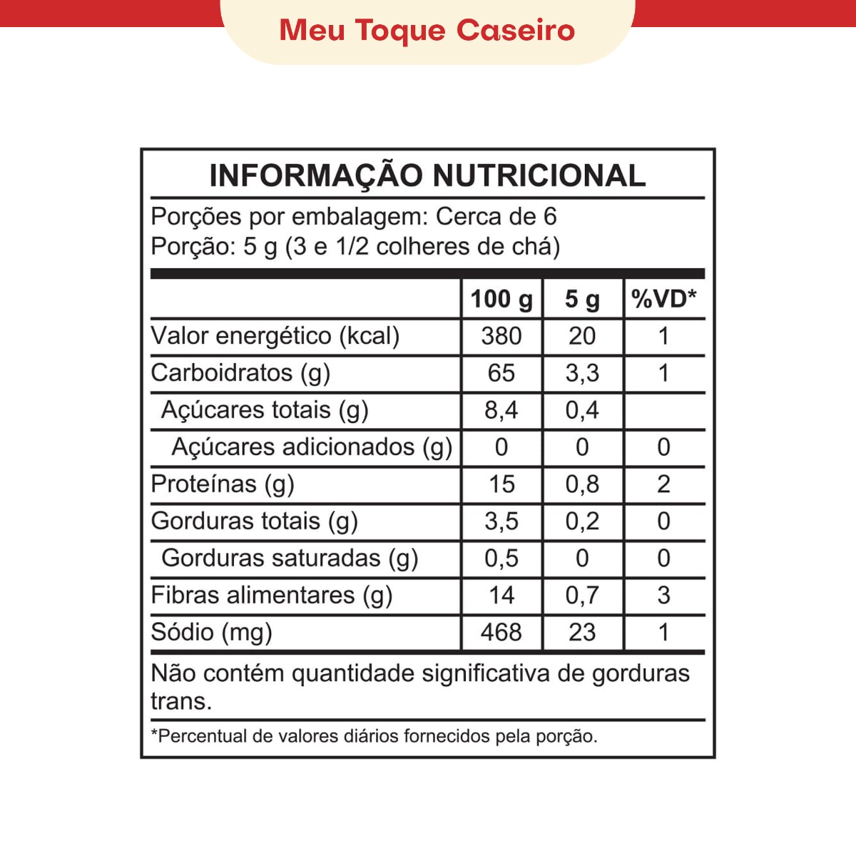 TEMPERO SAZÓN® MEU TOQUE CASEIRO 32G