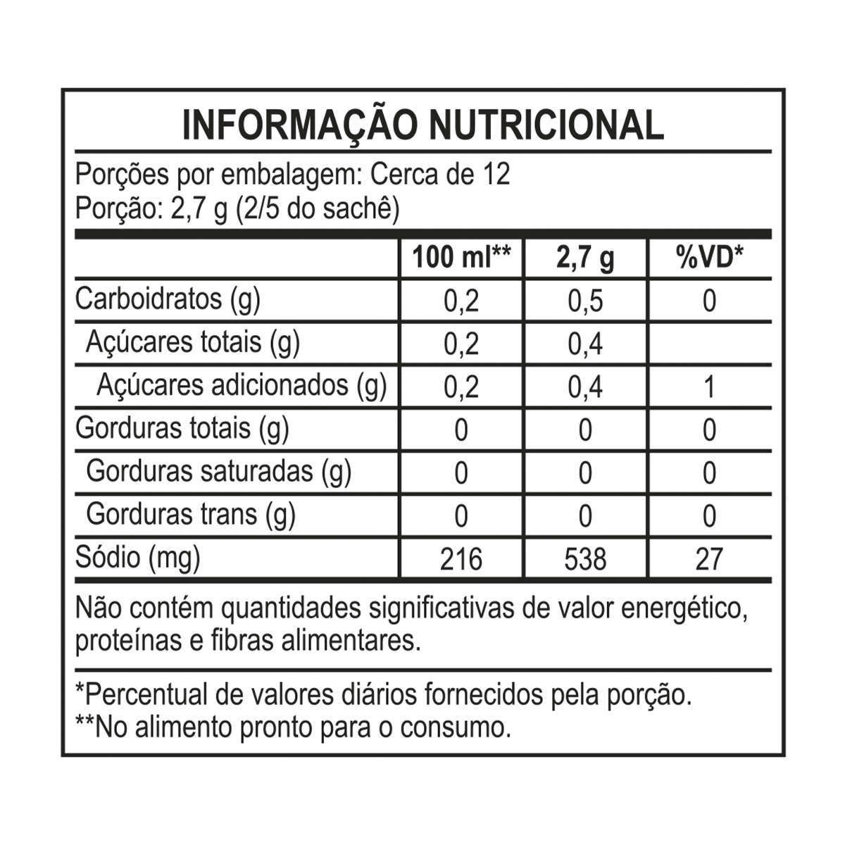 CALDO EM PÓ SAZÓN® SABOR CARNE 32,5G