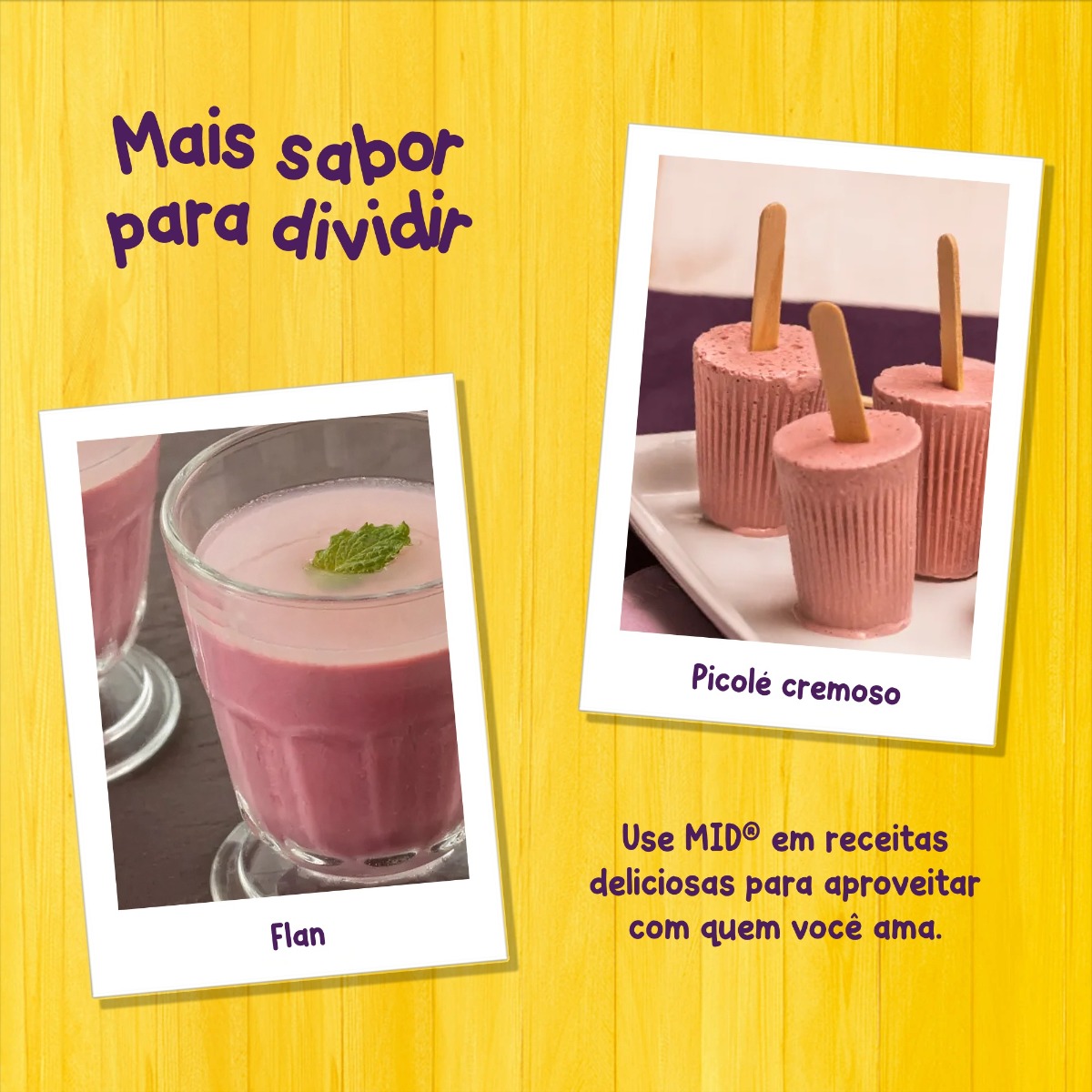 Kit Refresco em Pó MID® Sabor Uva Com 15 Unidades de 20g