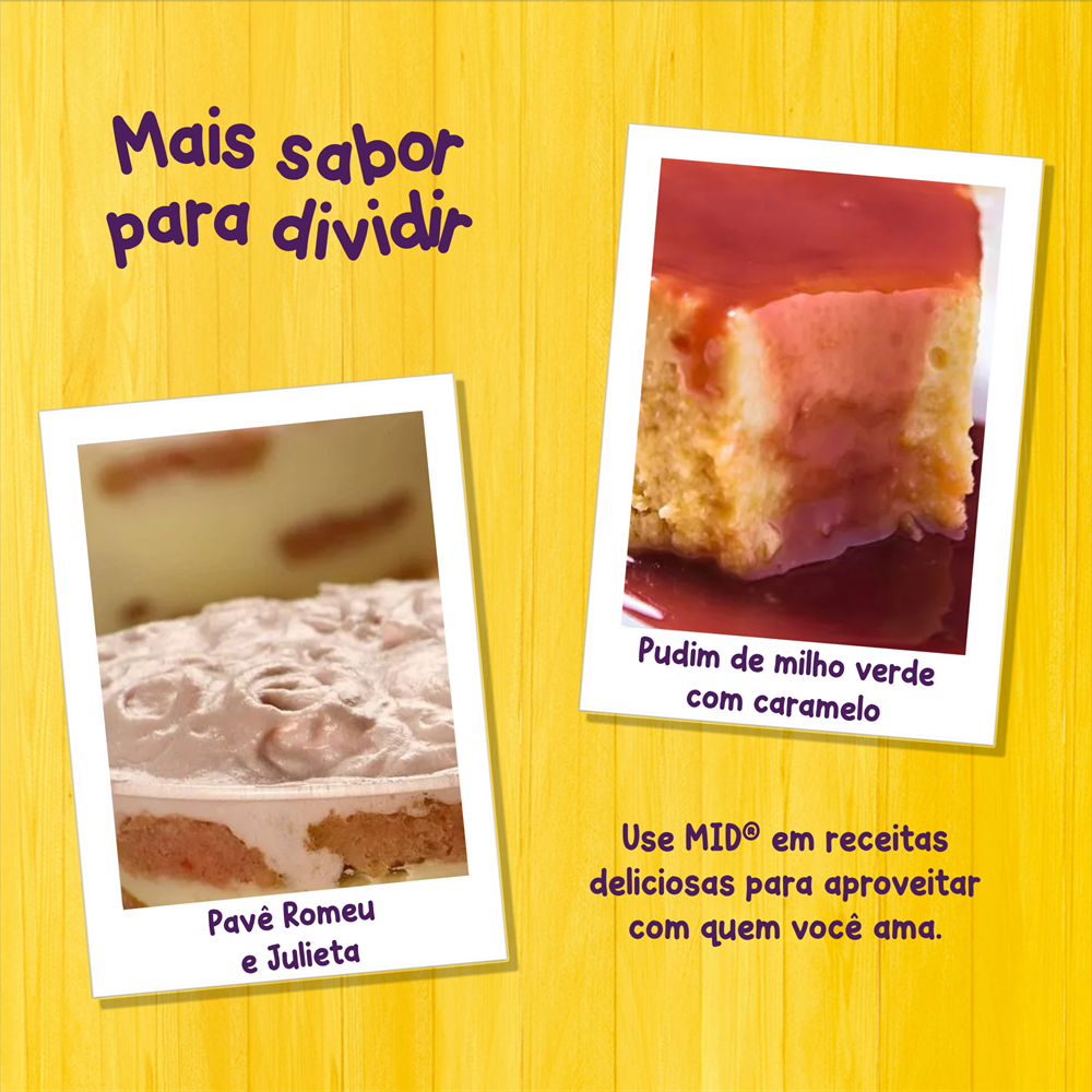 Kit Refresco em Pó MID® Sabor Goiaba Com 15 Unidades de 20g
