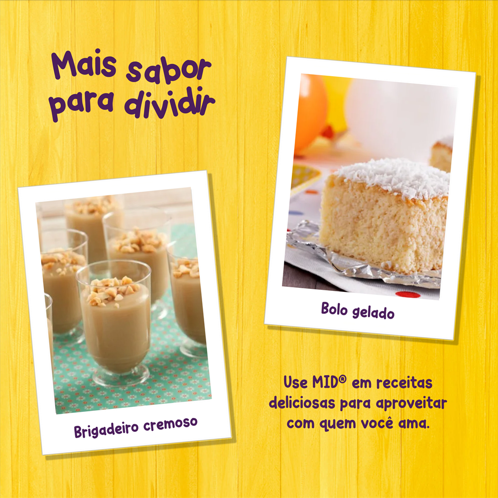 Kit Refresco em Pó MID® Sabor Guaraná Com 15 Unidades de 20g