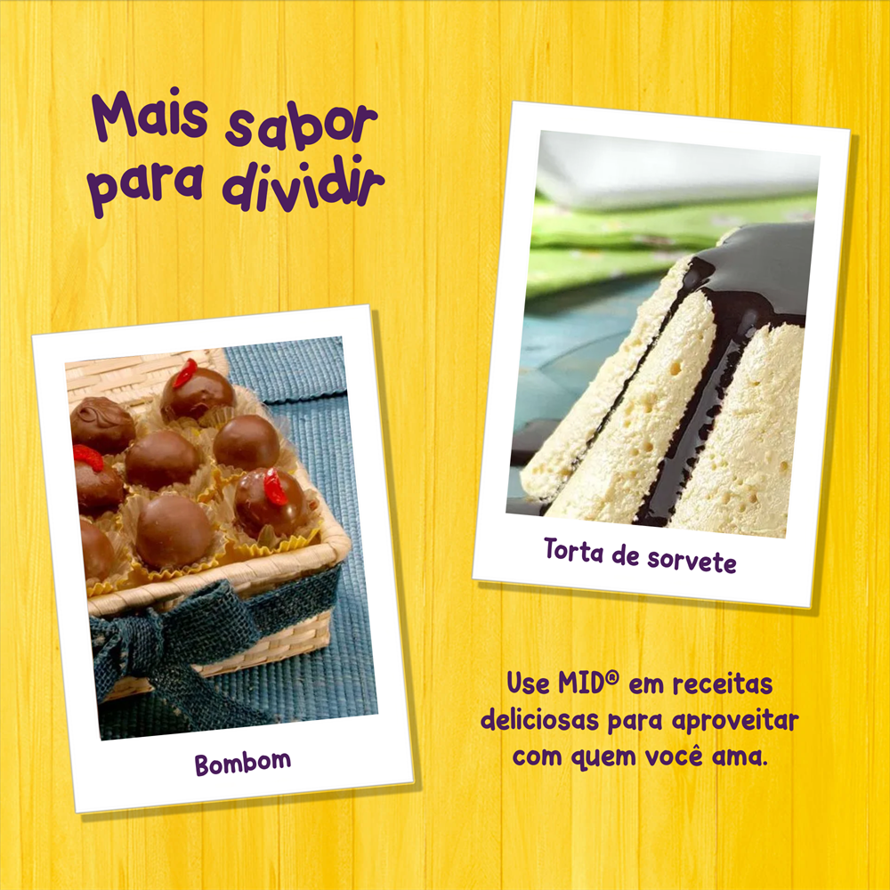 Kit Refresco em Pó MID® Sabor Maracujá Com 15 Unidades de 20g