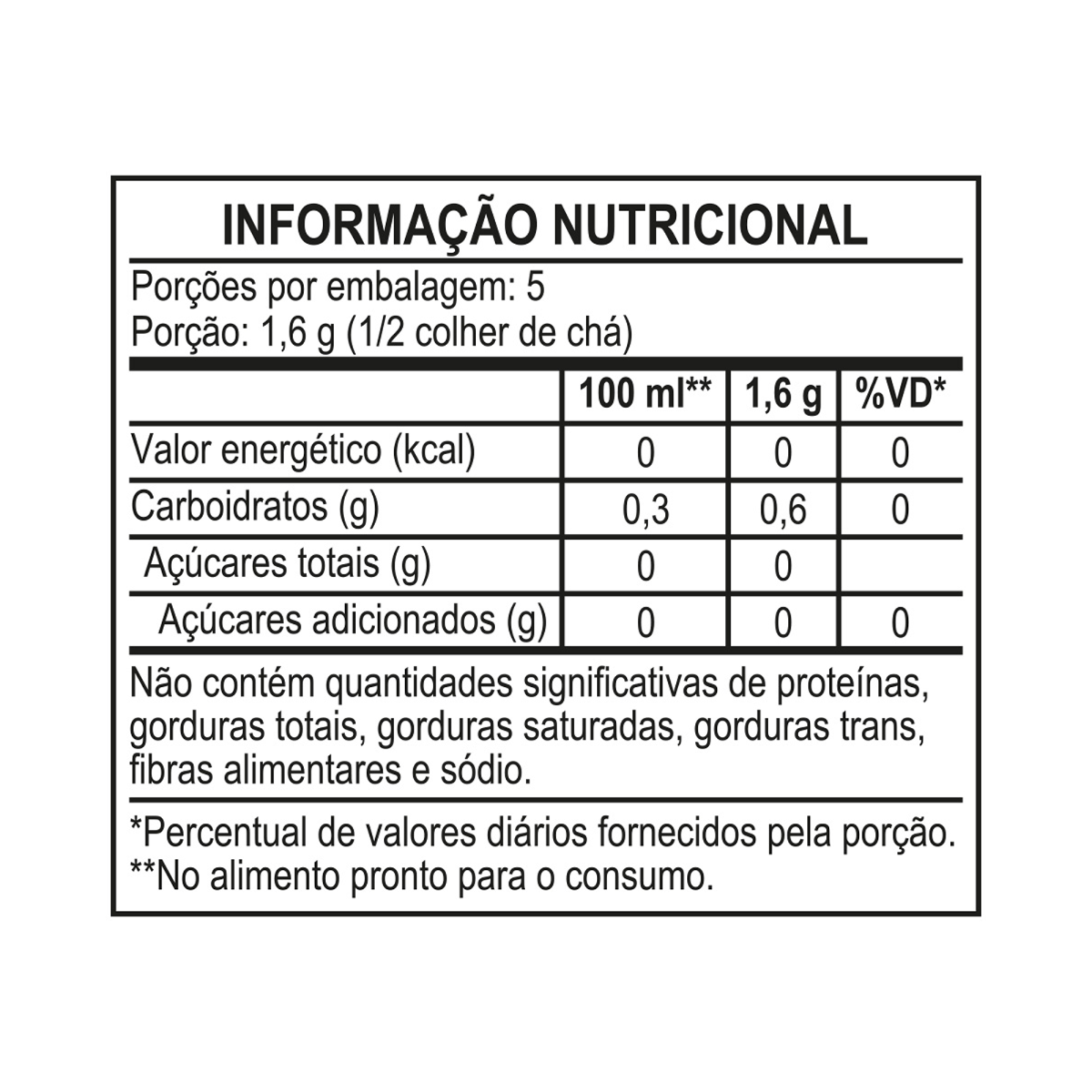 Kit Refresco em Pó MID ZERO®  Sabor Maracujá Com 15 Unidades de 8g