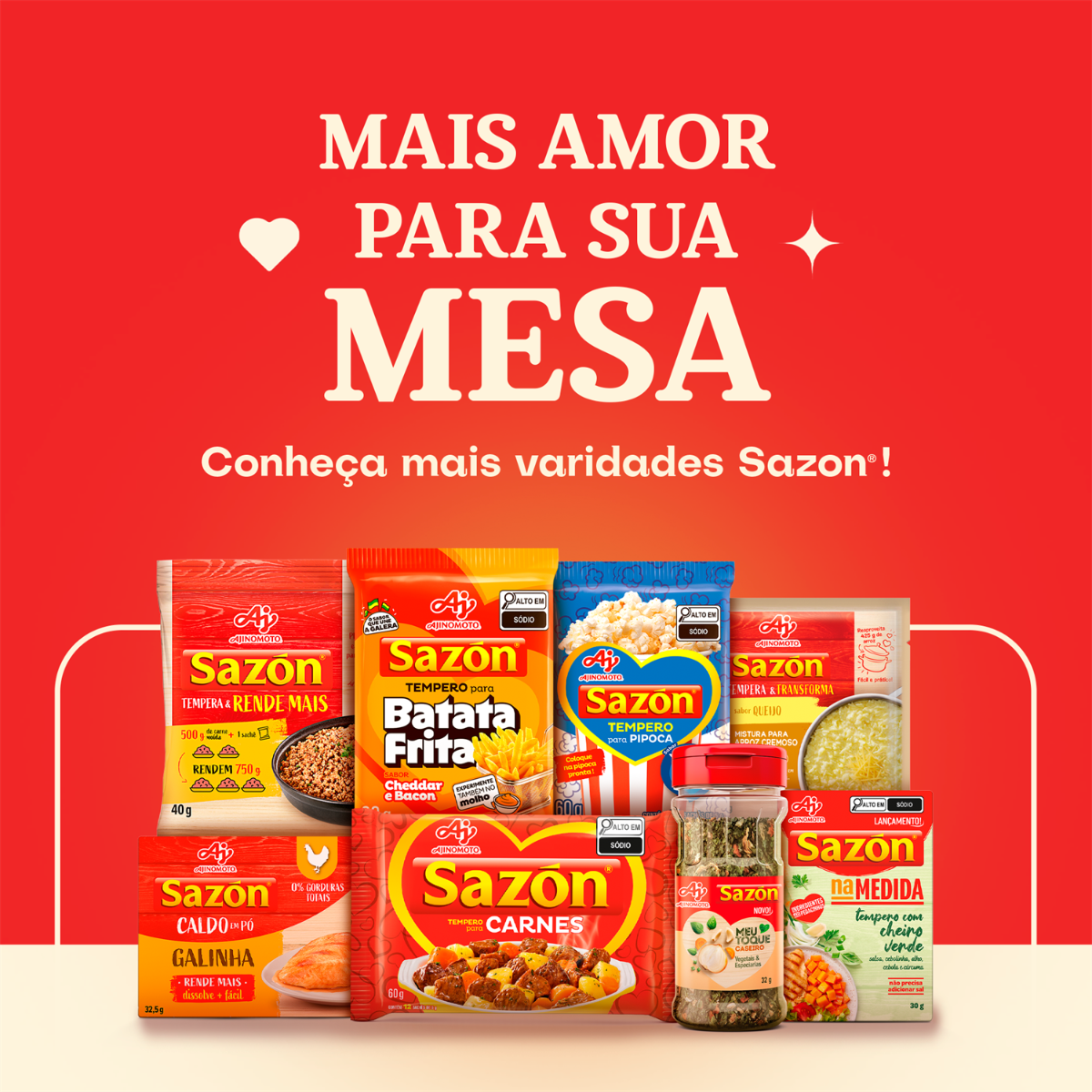 TEMPERO EM PÓ SAZÓN® PIPOCA SABOR CEBOLA E SALSA 60G