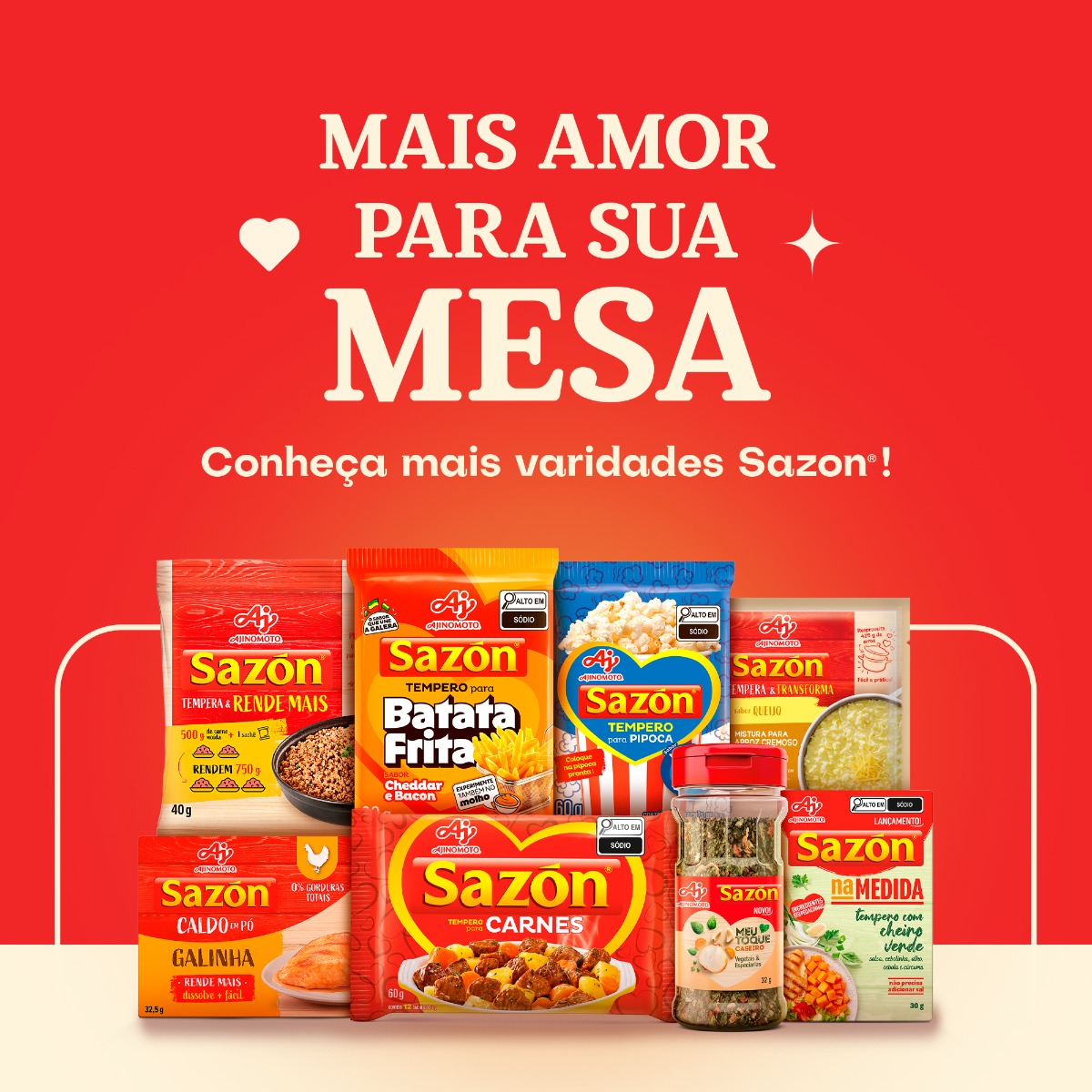 TEMPERO EM PÓ SAZÓN® PARA FEIJÃO 60G