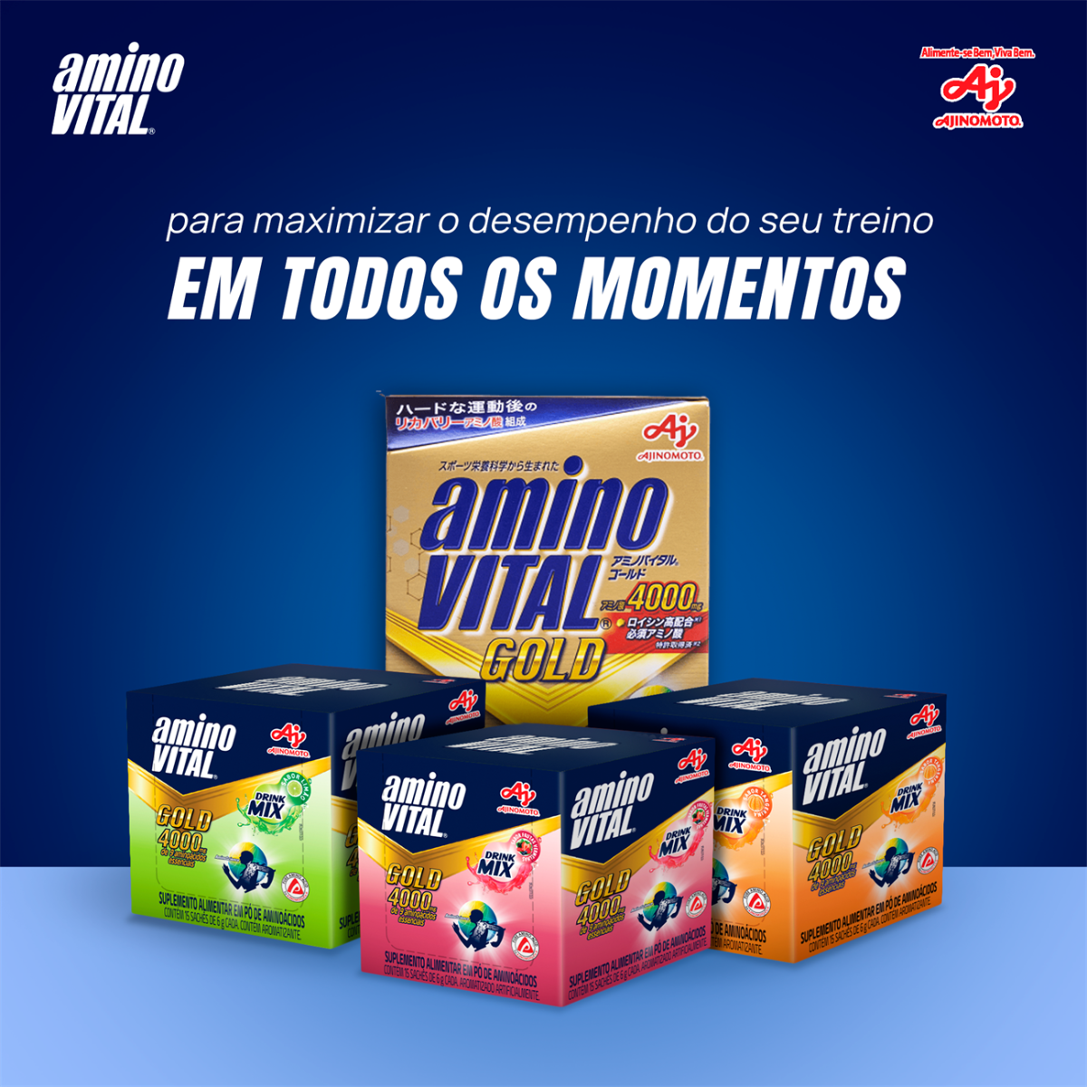 aminoVITAL® GOLD Drink Mix Limão - Display 15 sachês |