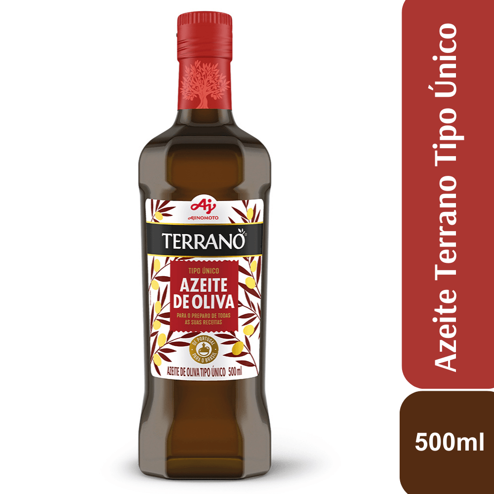 Kit Azeite Terrano Ajinomoto Extra Virgem e Tipo Único – 1 Unidade de Cada