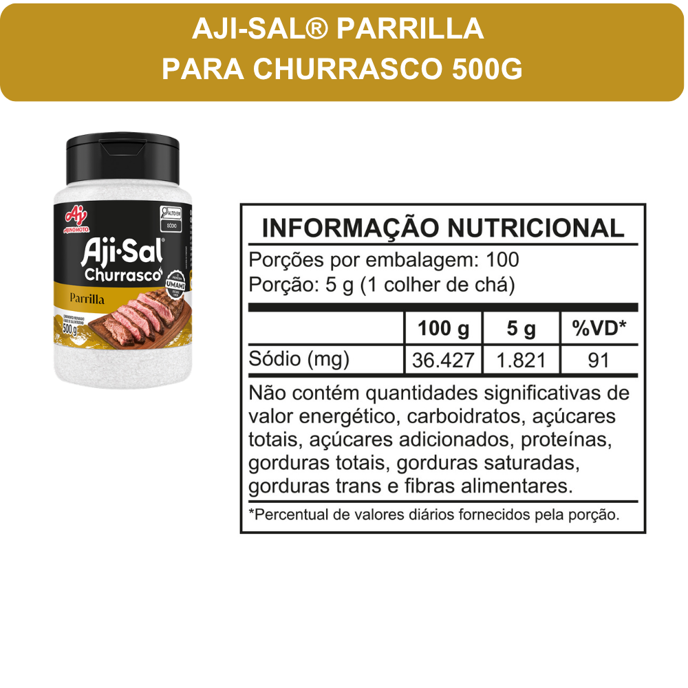 AJI-SAL® Churrasco: Coleção Presenteável – 3 Unidades