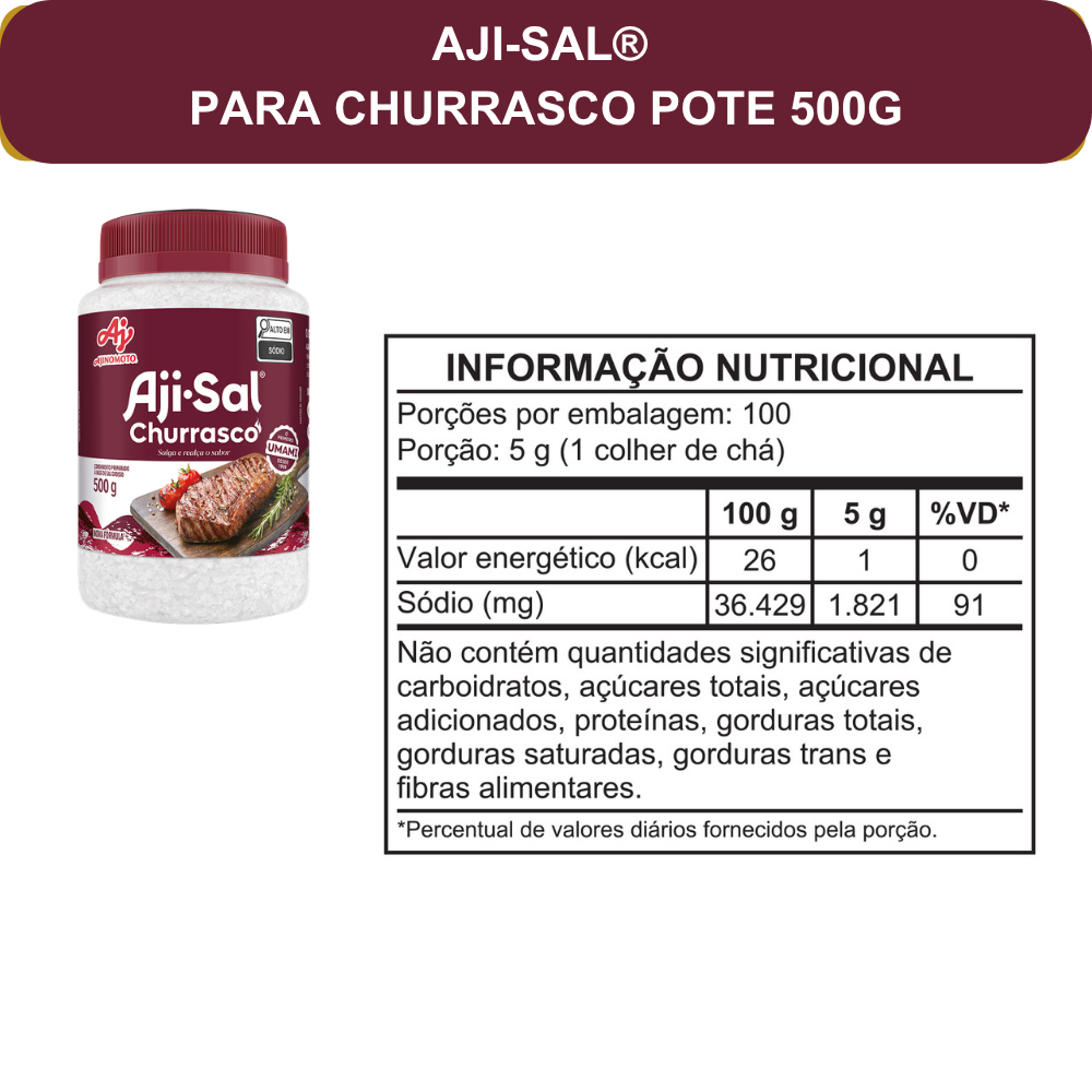 AJI-SAL® Churrasco: Coleção Presenteável – 3 Unidades