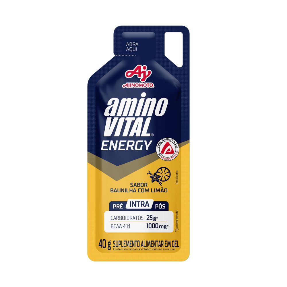 aminoVITAL® Energy Gel - Baunilha com Limão sem Cafeína - 1 sachê