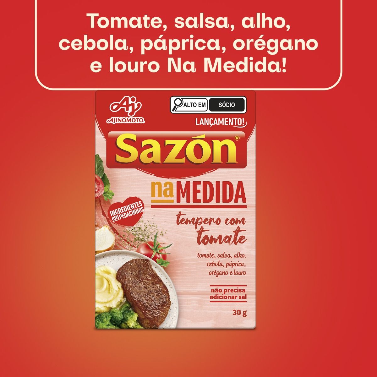 TEMPERO SAZÓN® NA MEDIDA COM TOMATE 30g
