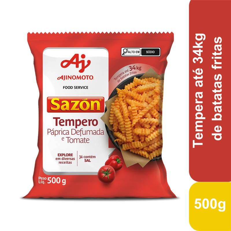 Imagem do produto TEMPERO SAZÓN® PROFISSIONAL PÁPRICA DEFUMADA E TOMATE 500G