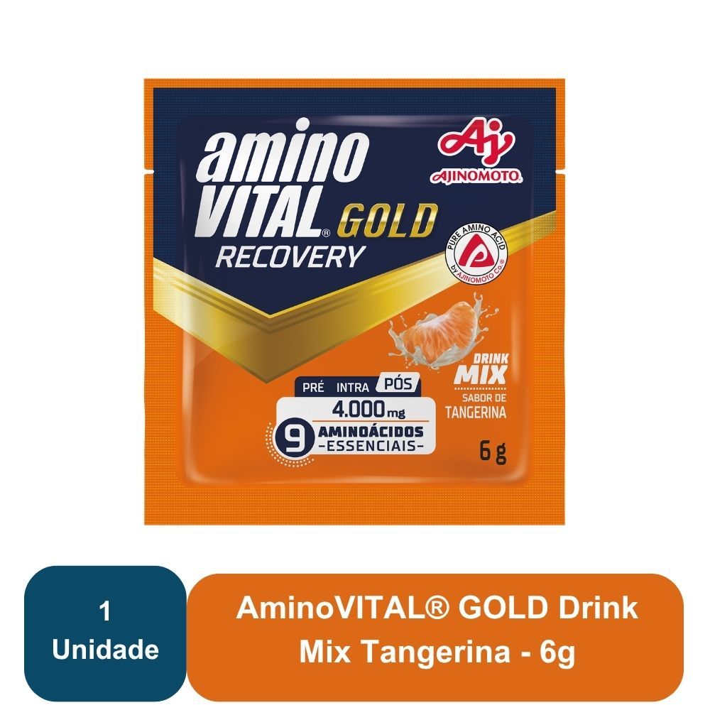 Imagem do produto aminoVITAL® GOLD Drink Mix Tangerina - Ajinomoto 15 sachês