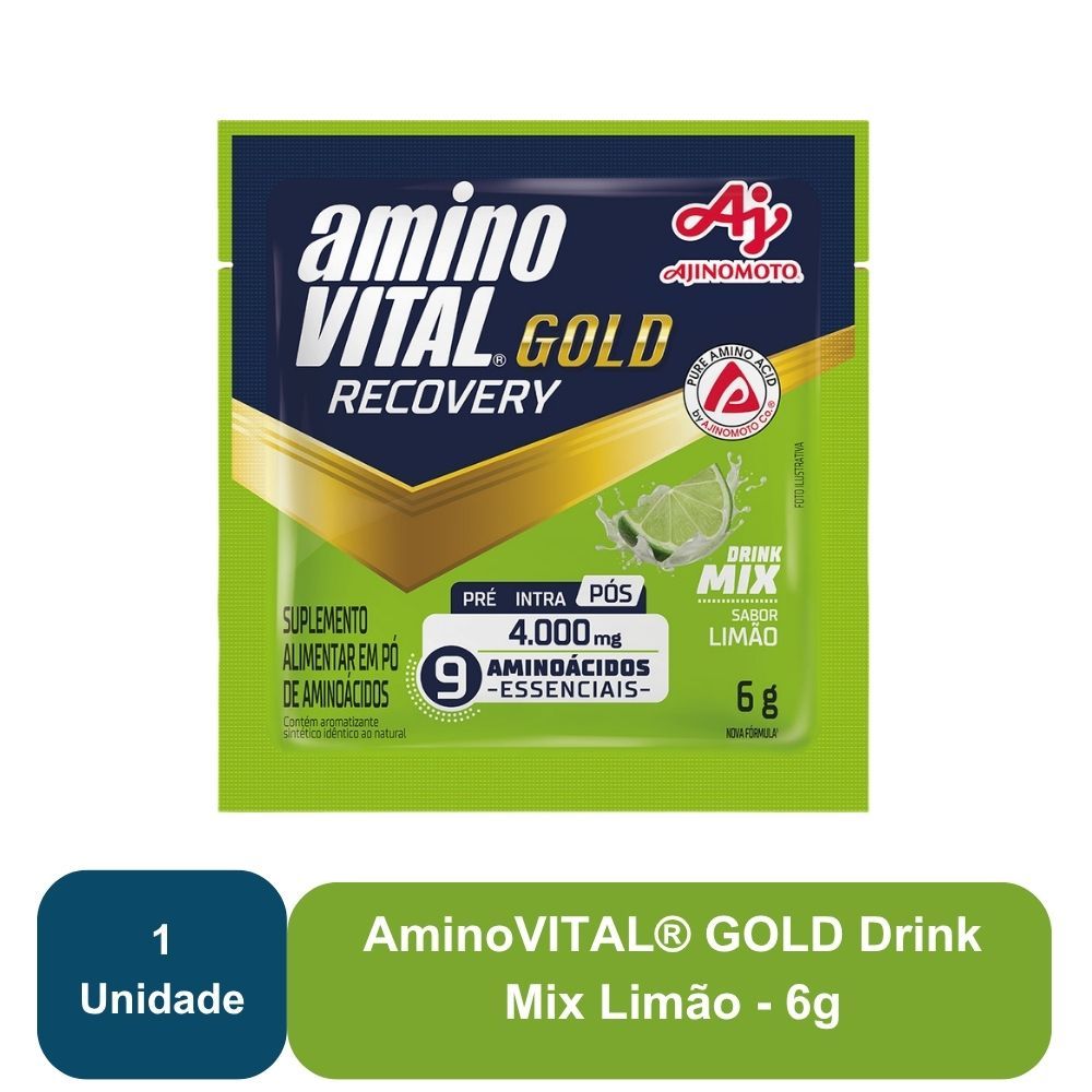 Imagem do produto aminoVITAL® GOLD Drink Mix Limão - Ajinomoto 15 sachês