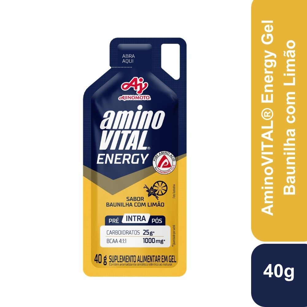 Imagem do produto AMINOVITAL® ENERGY GEL - BAUNILHA COM LIMÃO - 1 SACHÊ