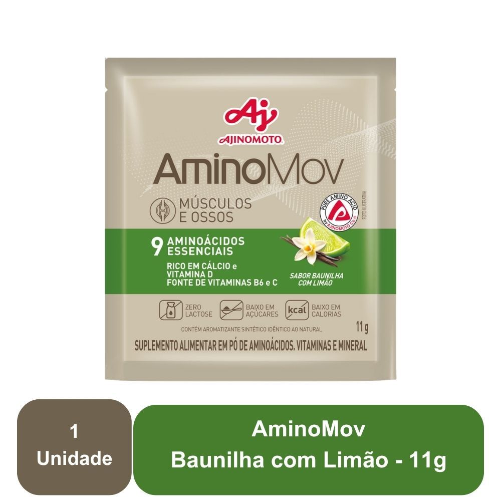 Imagem do produto AMINOMOV BAUNILHA COM LIMAO 11G  1 SACHÊ