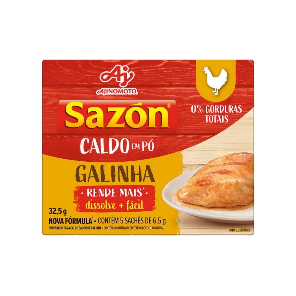 Imagem do produto CALDO EM PÓ SAZÓN® SABOR GALINHA 32,5G