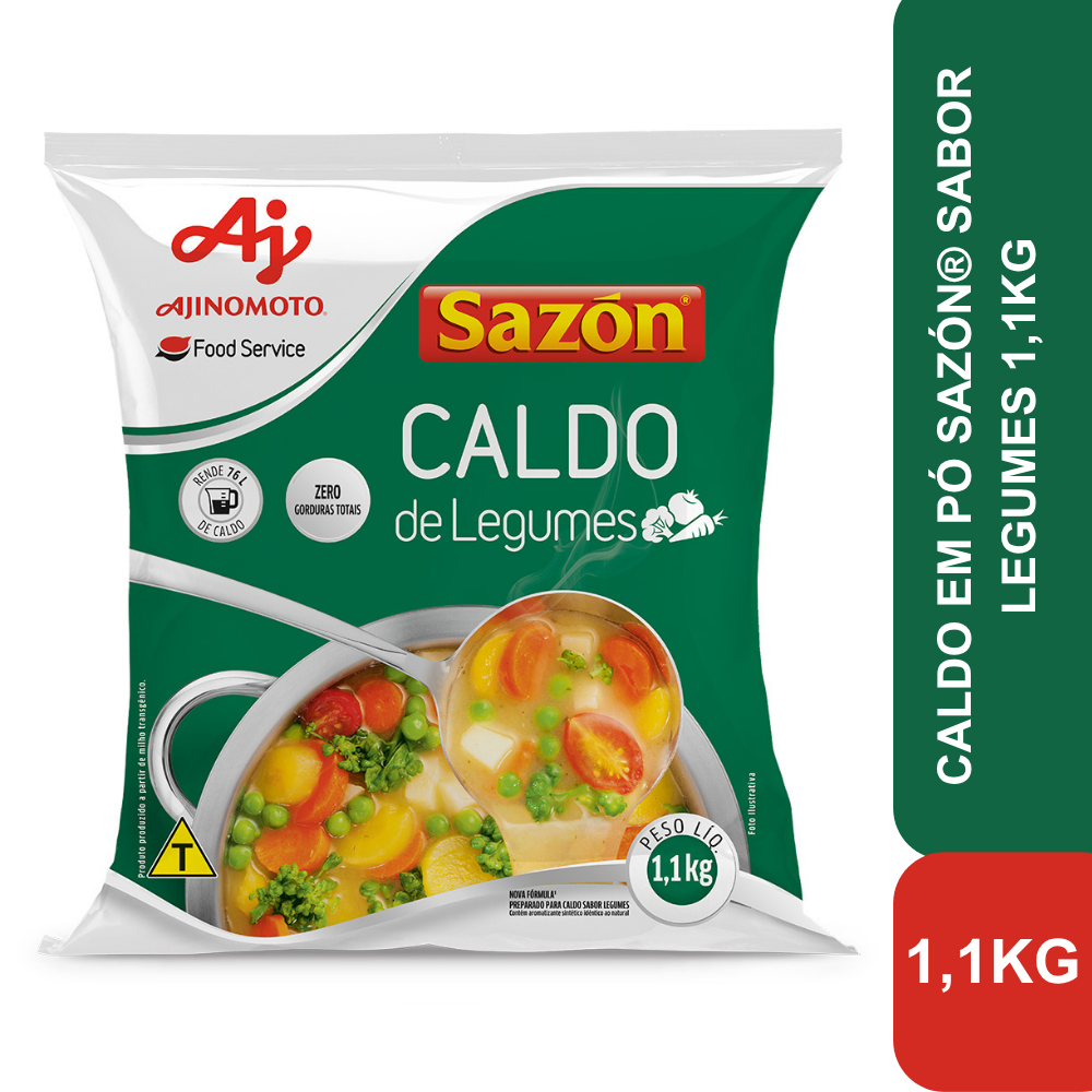 Imagem do produto CALDO EM PÓ SAZÓN® SABOR LEGUMES 1,1KG