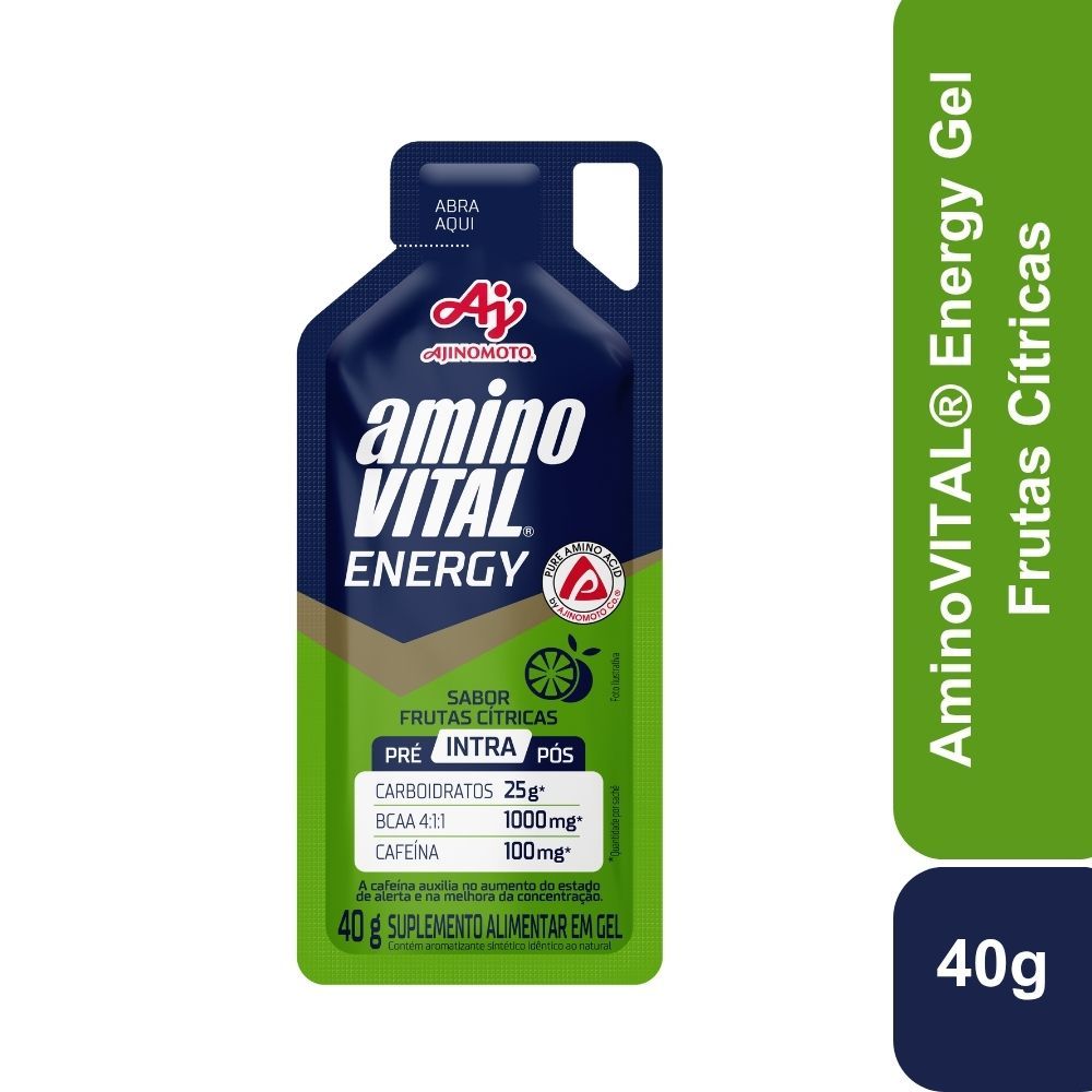 Imagem do produto AMINOVITAL® ENERGY GEL CARBO FRUTAS CITRICAS - 1 SACHÊ