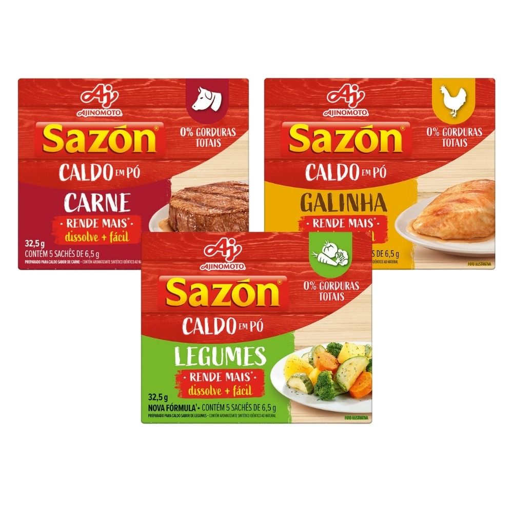 Imagem do produto KIT SAZÓN® CALDOS – VARIEDADE PARA SUA COZINHA