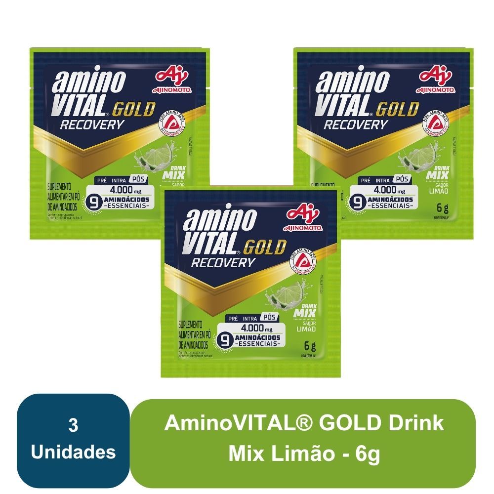 Imagem do produto AMINOVITAL® GOLD DRINK MIX LIMÃO - 3 SACHÊS