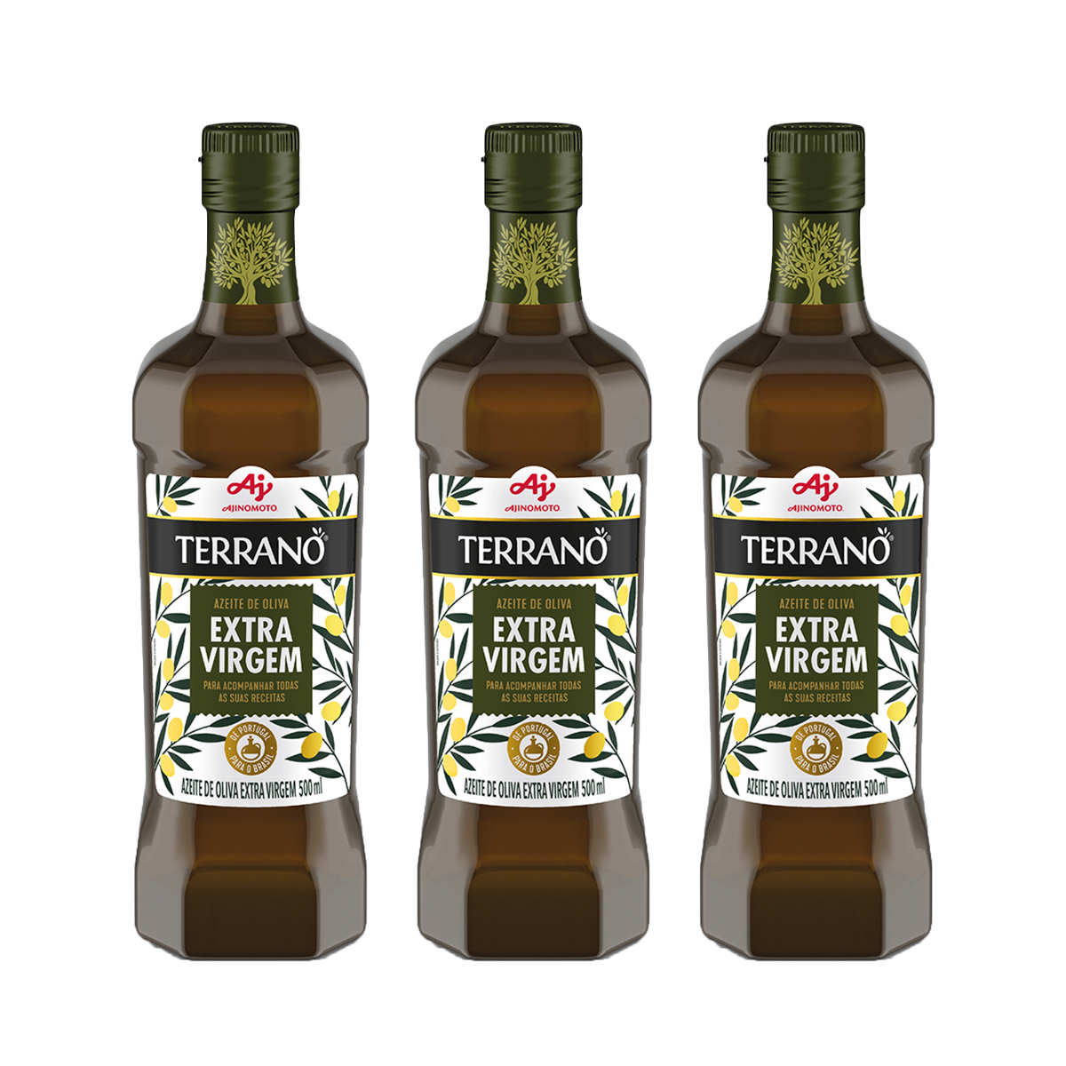 Imagem do produto KIT AZEITE TERRANO® EXTRA VIRGEM 500ml - 3 UNIDADES