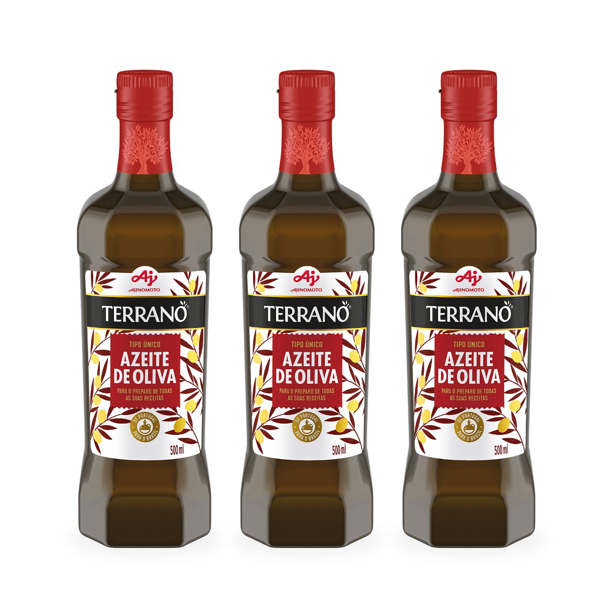 Imagem do produto KIT AZEITE TERRANO® TIPO ÚNICO 500ml  - 3 UNIDADES