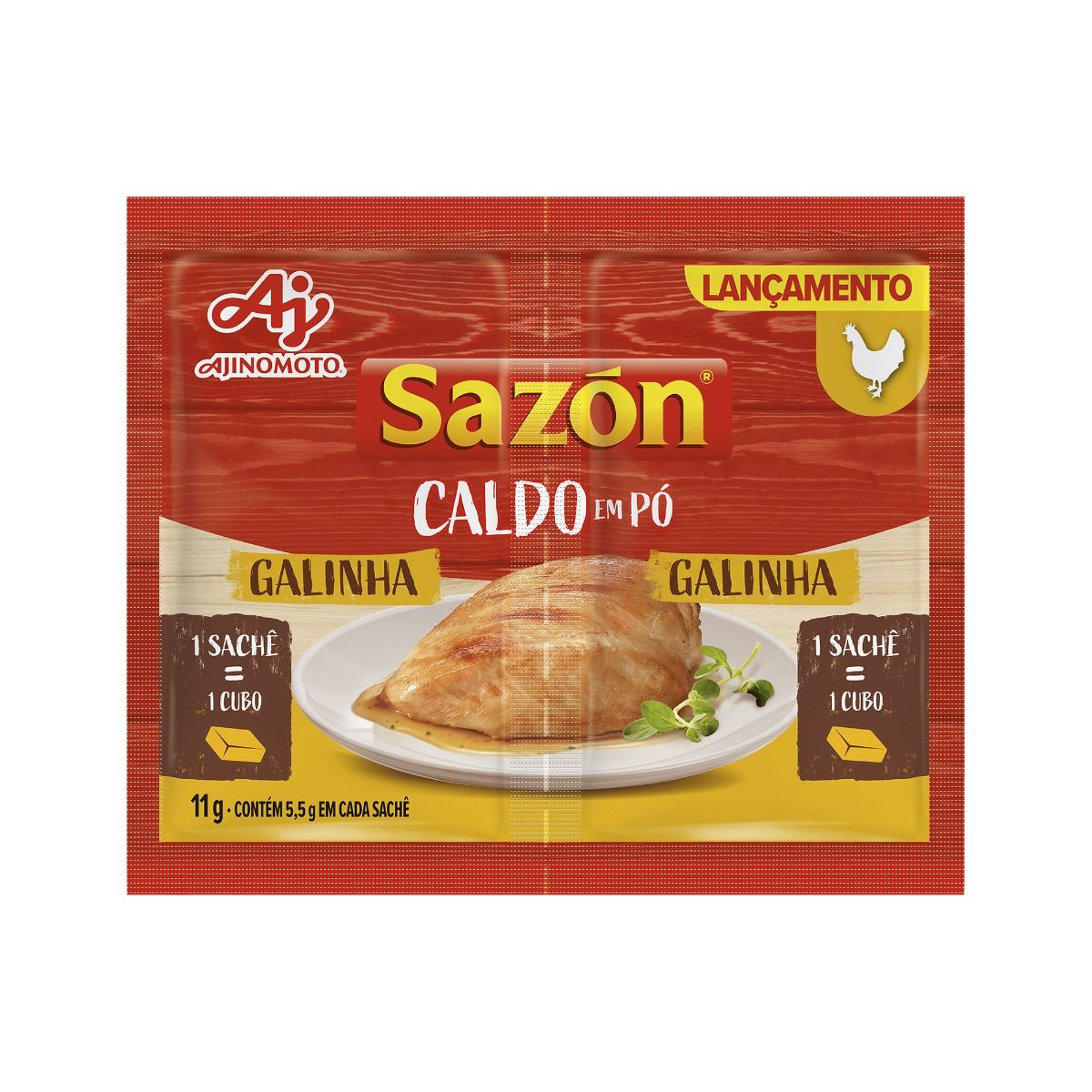 Imagem do produto CALDO EM PÓ SAZÓN® ENVELOPE SABOR GALINHA 11G