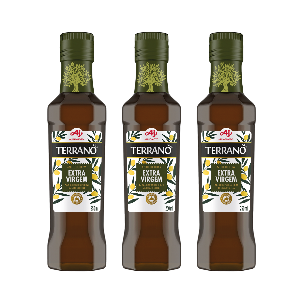 Imagem do produto KIT AZEITE TERRANO® EXTRA VIRGEM 250 ml - 3 UNIDADES